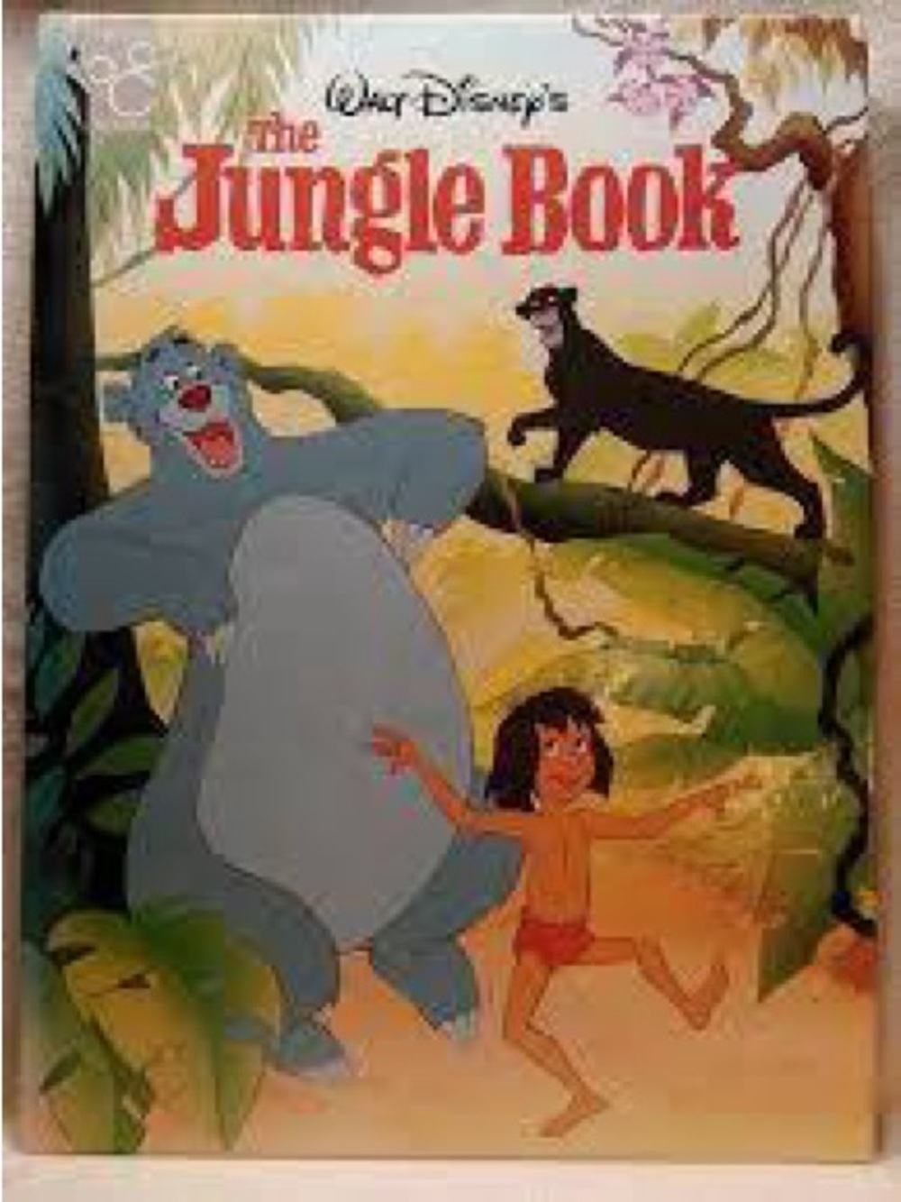 Disney Jungle Book Baloo and Mowgli Poster Plush-Inspired Blue and Gray